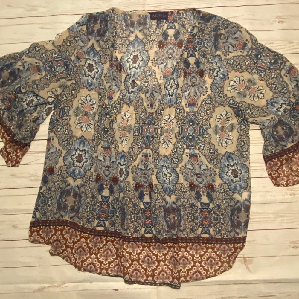 Artesia Patterned Blouse X-Large